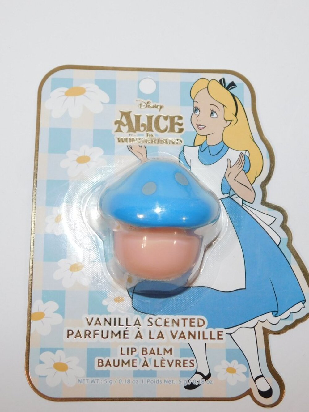 Set 3 Disney Alice in Wonderland Vanilla Scented Lip Balm Teapot Mushroom Hat - Picture 4 of 5